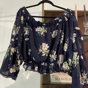 Floral Off The Shoulder Blouse